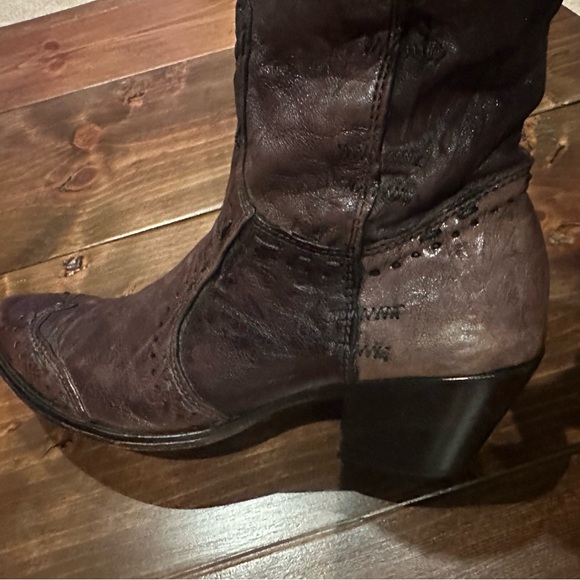 100% leather Mark Nason Siren boots with luxurious animal print lining sz 8.5 - Picture 3 of 16